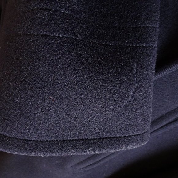 Vintage USN Navy "Naval Clothing Depot" WW2 Dark Blue Wool Pea Coat Size 38 - Picture 6 of 12